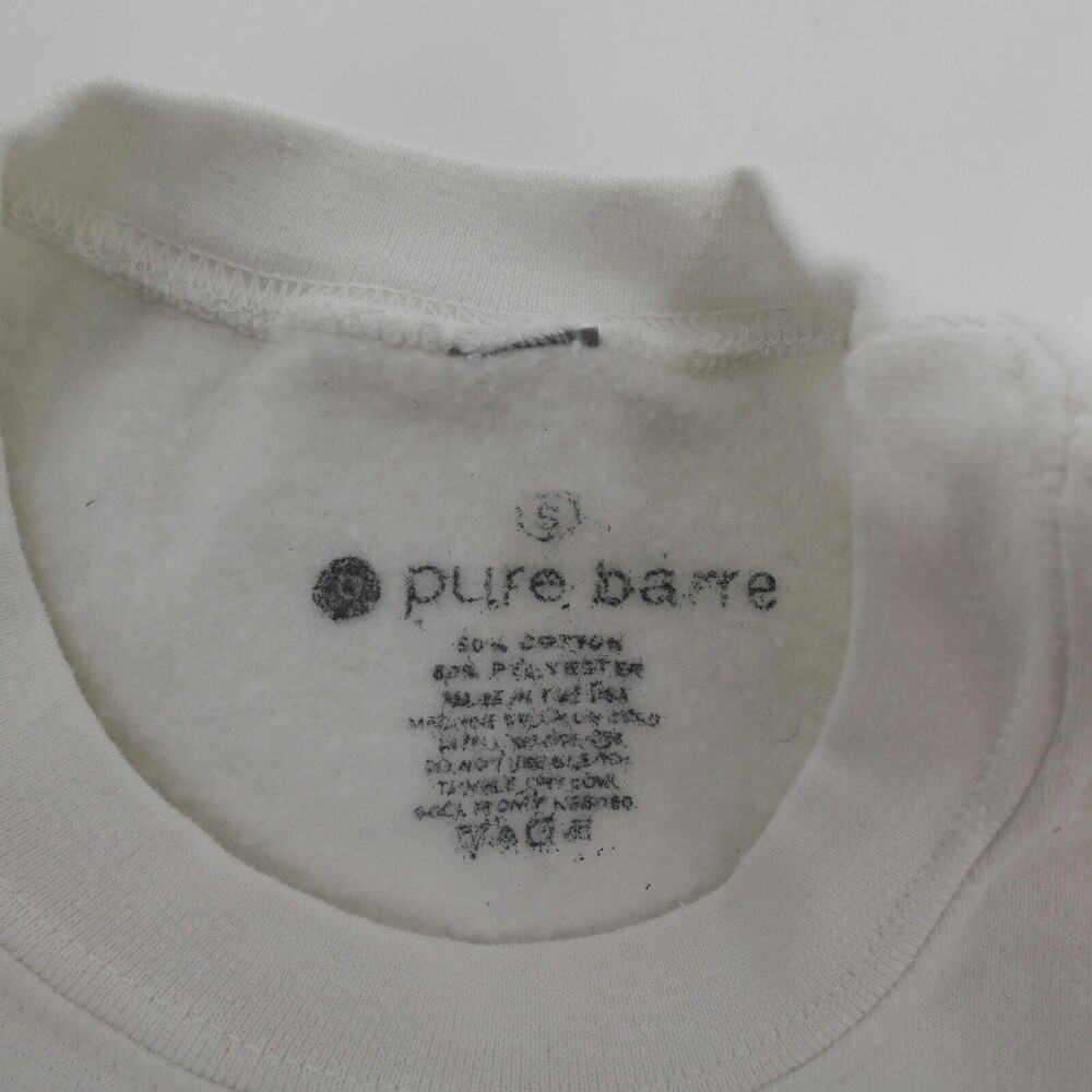 Pure Barre Sweatshirt Womens Small White Christmas Tree Empower Graphic - Picture 8 of 8